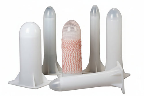 Tubo Ogiva Per Insaccati In Polipropilene Bianco Mm.96