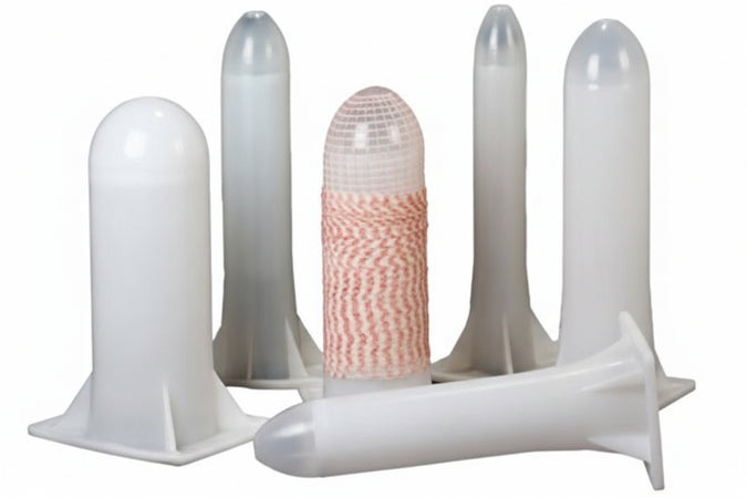 Tubo Ogiva Per Insaccati In Polipropilene Bianco Mm.140