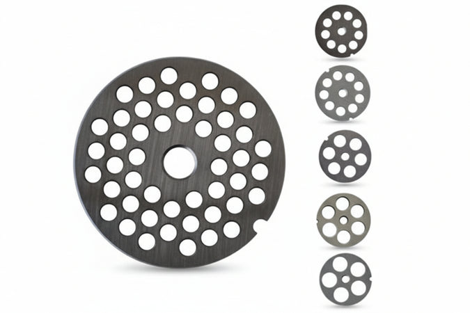 Piastre In Acciaio Al Carbonio Per Tritacarne Elettrici N°12 Foro Mm.12 Palumbo