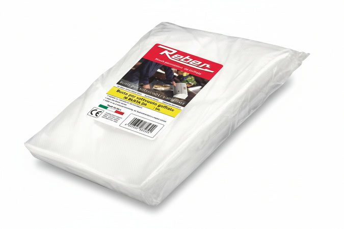 Buste Sottovuoto Per Alimenti Goffrate- - Cm.20X25 Conf.In Busta Da Pz.50 - 4 Busta Reber
