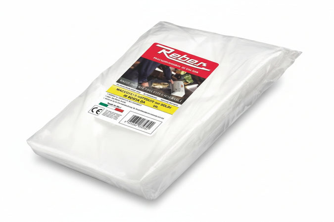 Buste Sottovuoto Per Alimenti Goffrate- - Cm.30X40 Conf.In Busta Da Pz.50 - 2 Busta Reber