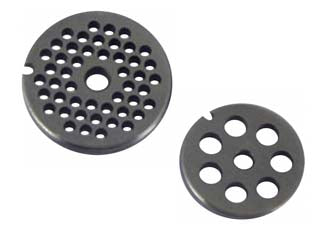 Piastre In Acciaio Temprato Per Tritacarne Manuali- - N°10/12 Foro Mm.12 - 1 Blister Reber