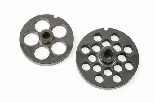 Piastre In Acciaio Temprato Per Tritacarne Elettrici- - N°12 Foro Mm.8 - 1 Blister Reber