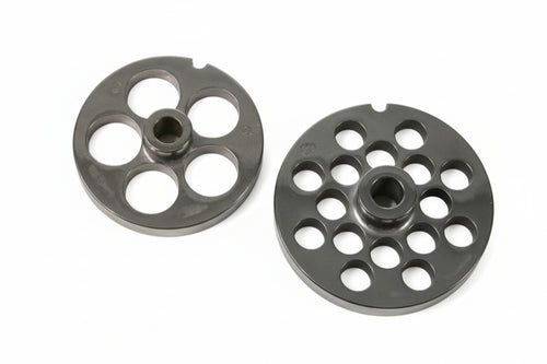 Piastre In Acciaio Temprato Per Tritacarne Elettrici- - N°12 Foro Mm.14 - 1 Blister Reber