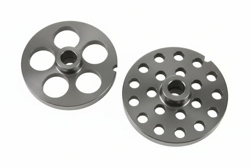 Piastre In Acciaio Temprato Per Tritacarne Elettrici- - N°22 Foro Mm.14 - 1 Blister Reber