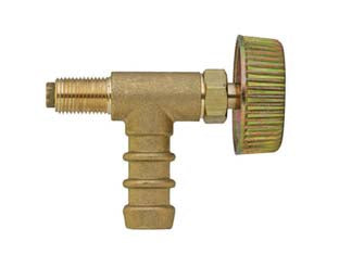 Rubinetto A Spillo Portagomma Metano Per Fornelloni Portagomma Entrata Ø Mm.14 Uscita Maschio 10X1