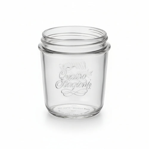 Vaso Vetro Bocca Larga Quattro Stagioni- - Ø Mm.86 Ml.200 - 6 Pezzi Bormioli