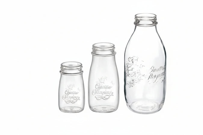 Bottiglia Vetro Quattro Stagioni- - Ø Mm.56 Ml.400 - 12 Pezzi Bormioli