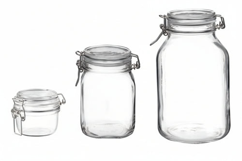 Vaso Vetro Fido Ermetico- - Ø Mm.83 Ml.125 - 6 Pezzi Bormioli