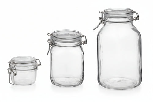 Vaso Vetro Fido Ermetico- - Ø Mm.106 Ml.1500 - 6 Pezzi Bormioli