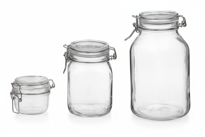 Vaso Vetro Fido Ermetico- - Ø Mm.106 Ml.1500 - 6 Pezzi Bormioli