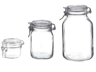 Vaso Vetro Fido Ermetico- - Ø Mm.140 Ml.3000 - 6 Pezzi Bormioli