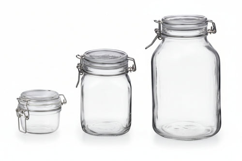 Vaso Vetro Fido Ermetico- - Ø Mm.140 Ml.3000 - 6 Pezzi Bormioli