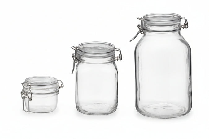 Vaso Vetro Fido Ermetico- - Ø Mm.160 Ml.4000 - 6 Pezzi Bormioli