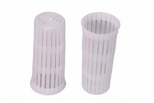 Formina Fuscella Per Ricotta Gr.50- - Ø Superiore Cm.3,5 - Ø Inferiore Cm.3X8,5H. - 25 Pezzi