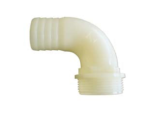 Raccordo In Pa Portagomma Curvo 90 °- - M 1 X Dnee ¸ Mm.30 13/16 - 5 Pezzi Bucchi