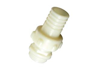 Raccordo In Pa Portagomma Dritto A 3 Pezzi- - M 2 X Ø Mm.60 - 5 Pezzi Bucchi