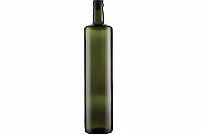 Bottiglia Dorica Cilindrica Per Olio Verde- - Capacitãe Lt.0,50 - Tappo 31,5 - 30 Pezzi