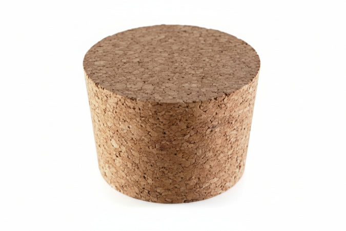 Tappo In Sughero Agglomerato Bonde/Spine Per Damigiane- - Ø Mm.35X30X40H. - 50 Pezzi