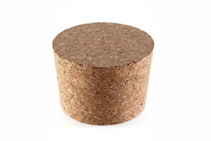 Tappo In Sughero Agglomerato Bonde/Spine Per Damigiane- - Ø Mm.40X35X40H. - 50 Pezzi