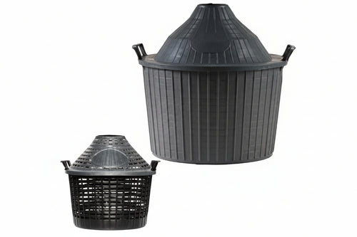 Cesto A Cupola In Plastica Per Damigiane Lt.15 Forato