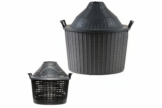 Cesto A Cupola In Plastica Per Damigiane Lt.15 Forato