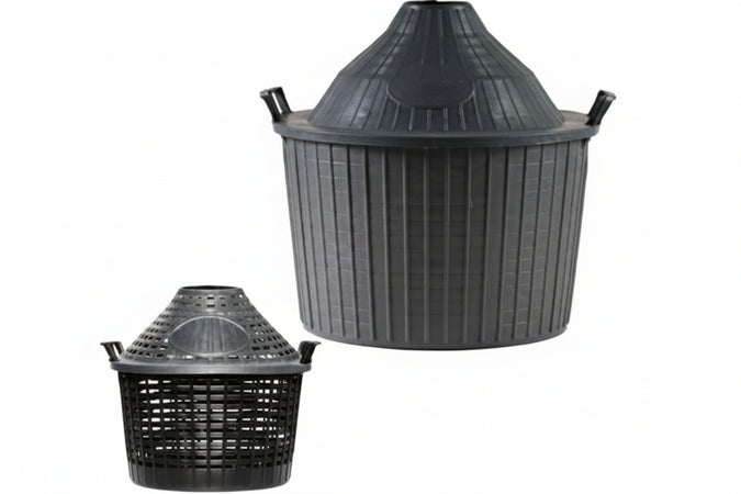 Cesto A Cupola In Plastica Per Damigiane Lt.25 Forato