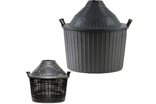 Cesto A Cupola In Plastica Per Damigiane Lt.34 Forato