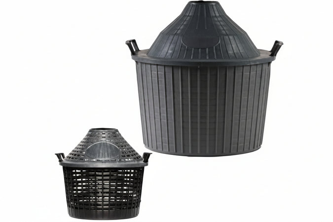 Cesto A Cupola In Plastica Per Damigiane Lt.34 Forato