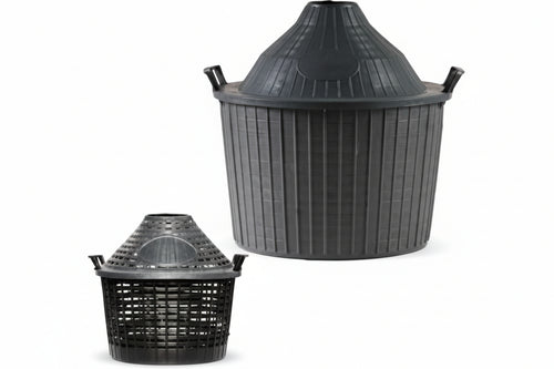 Cesto A Cupola In Plastica Per Damigiane Lt.54 Chiuso