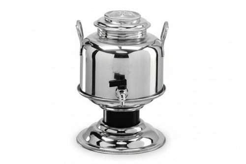 Fusto Inox Per Olio Graffato Lt.5 Con Base Ø Mm.235X370H. Maffei