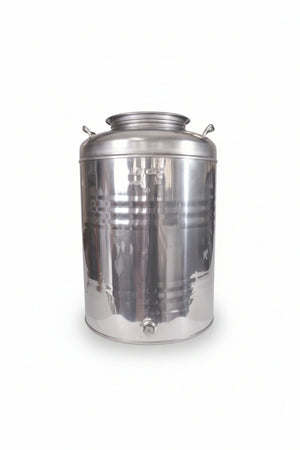 Fusto Inox Per Olio Graffato Lt.50 Ø Mm.375X580H. Maffei