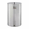 Contenitore Enologico A Fondo Piano Inox 18/10 Saldato Lt.50 Ø Mm.390X490H. Bocc.F1/2 Fiorettato Maffei