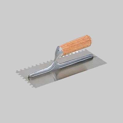 Frattone Dentato C/Manico Legno 28X12 Cm - Dentatura 10X10 Mm - Made In Italy