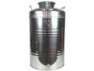 Fusto Inox Per Olio Graffato Lt.100 Belvivere