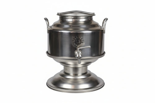 Fusto Inox Per Olio Saldato Lt.5 Con Base Belvivere