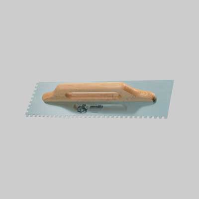 Frattone Dentato Due Mani M Legno Ausonia 48X14 Cm - Dentatura 10X10 Mm - Ausonia