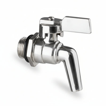 Rubinetto A Leva Acciaio Inox Per Fusti E Serbatoi M 3/4