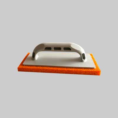 Frattone In Gommaspugna Antiurto 24 24X10 Cm - Spessore 14 Mm - Arancio (Morbida) - Made In Italy