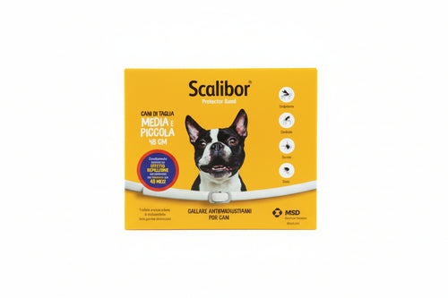 Collare Per Cani Antiparassitario Scalibor Cm.48 Per Cani Di Taglia Media E Piccola Scalibor