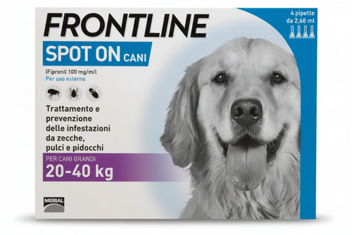 Frontline Spoton Per Cani Grandi In Confezione Da 4 Pipette Frontline
