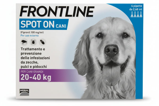 Frontline Spoton Per Cani Grandi In Confezione Da 4 Pipette Frontline