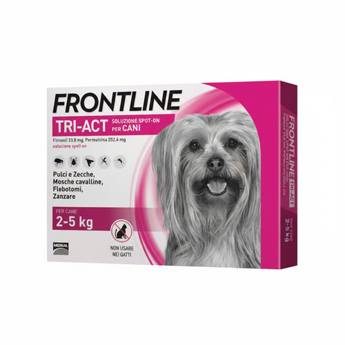 Frontline Triact Spoton Per Cani Xs In Confezione Da 3 Pipette Frontline
