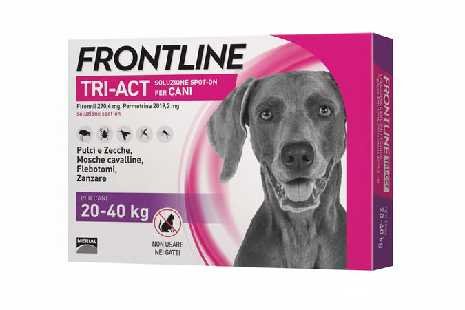 Frontline Triact Spoton Per Cani L In Confezione Da 3 Pipette Frontline