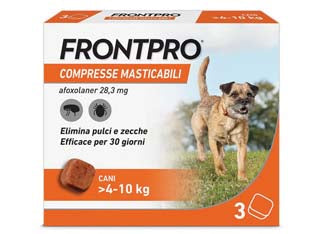 Frontpro Compresse Masticabili Per Cani Kg.410 Confezione 3 Compresse Frontpro