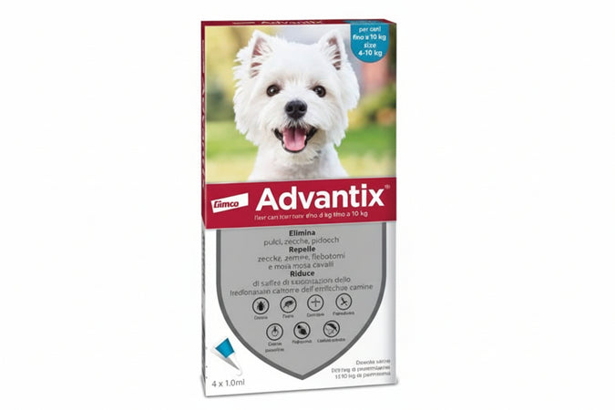 Antiparassitario Advantix Per Cani Da Kg.4 A Kg.10 In Conf. Da 4 Pipette Spoton Advantix
