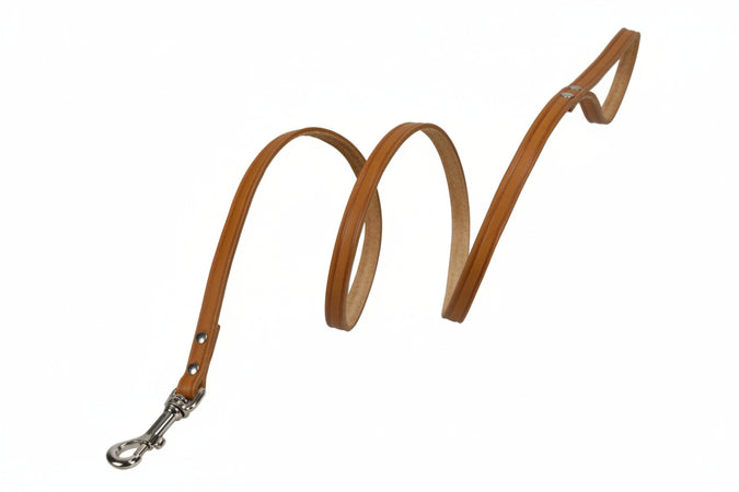 Guinzaglio Per Cani Cuoio Extra Naturale Spessore Mm.1- - Cm.110X1 Cuoio Naturale - 6 Pezzi