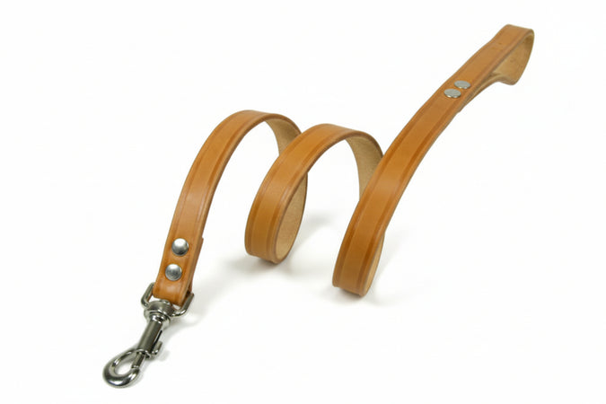 Guinzaglio Per Cani Cuoio Extra Naturale Spessore Mm.2- - Cm.110X2 Cuoio Naturale - 3 Pezzi