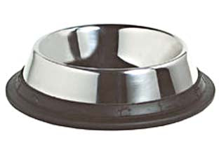 Ciotole In Acciaio Inox Per Cani Cm.19X4,5H. Capienza Lt.0,50