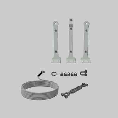 Kit Linee Vita Base Piana Fune 16 Mt